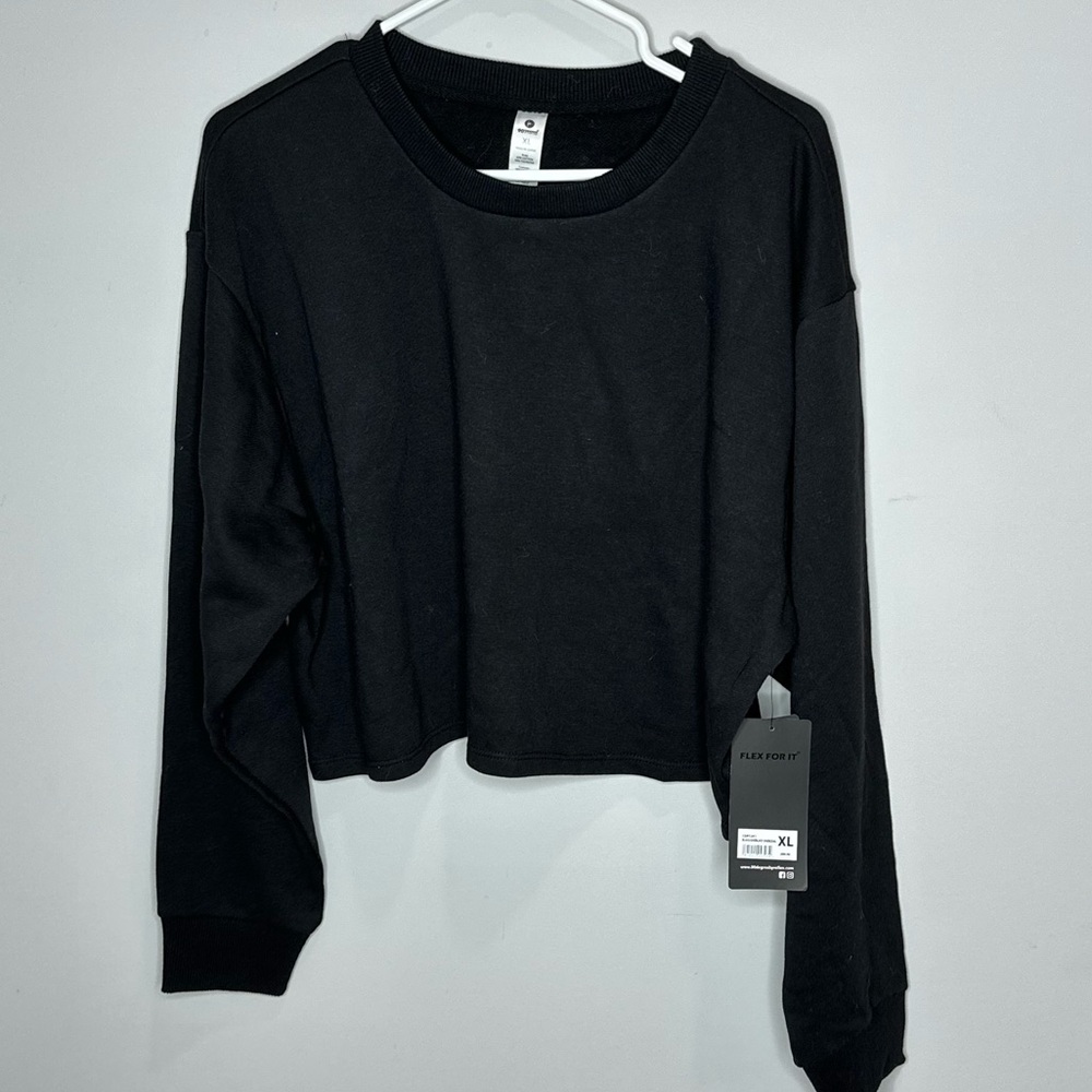 90 Degrees By Reflex Cropped Sweater Size XL